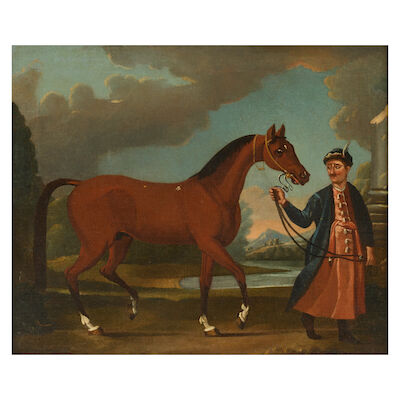 Follower of John Wootton (British, circa 1682-1764) Horse and groom