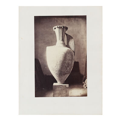 A rare photograph of the celebrated 'Alhambra Vase', attributed to Charles Mauzaisse (1825-1885) Granada, Spain, circa 1863-75