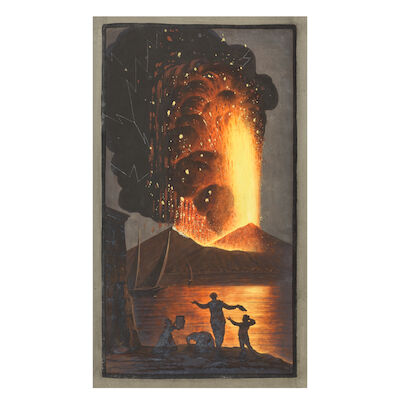 HAMILTON (WILLIAM) Campi Phlegraei. Observations on the Volcanos of the Two Sicilies [-Supplement] to the Campi Phlegraei being an Account of the Great Eruption of Mount, 3 parts bound in 1, FIRST EDITION, Naples, 1776-1779