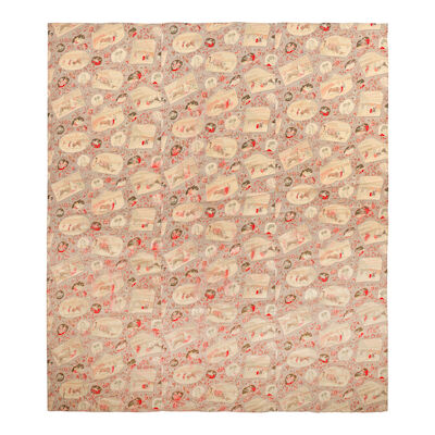 A hanging of 'Tauromaquia' toile Spanish, mid-20th century