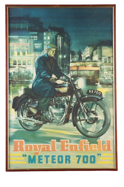 Two British motorcycle posters, post-War, (2)