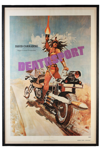 A 'Deathsport' advanced teaser movie poster, number 780019, 1978