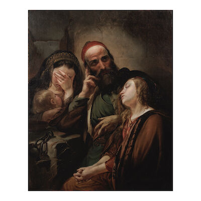 JEAN-BAPTISTE VAN EYCKEN (1809-1853) Une famille grecque captive, 1844