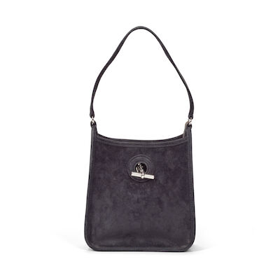 Hermès: a Black Doblis Suede Vespa TPM 2005 (includes dust bag)