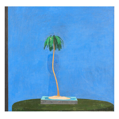 Euan Uglow (British, 1932-2000) Palm Tree 45.8 x 45.8 cm. (18 x 18 in.) (Painted in 1971)