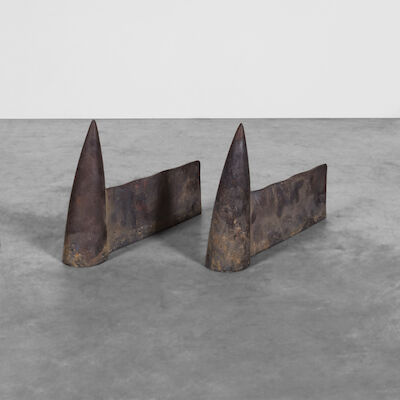 PHILIPPE STARCK (1949) Paire de chenets Tito Lucifer
