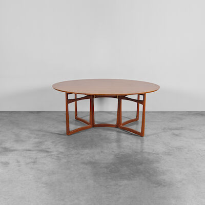 PETER HVIDT (1916-1986) & ORLA MØLGAARD-NIELSEN (1907-1993) Table de salle à manger 20/59 dite Drop Leaf