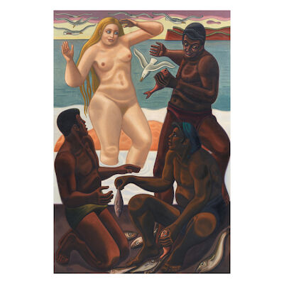 William Roberts R.A. (British, 1895-1980) The Birth of Venus 127.4 x 86.7 cm. (50 1/4 x 34 1/8 in.) (Painted in 1954)