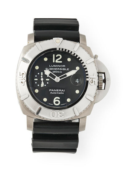Panerai: Luminor Submersible 2500M of titanium, ref. PAM00285. Mechanical movement with automatic winding and date indication, cal. OP III. 2008.