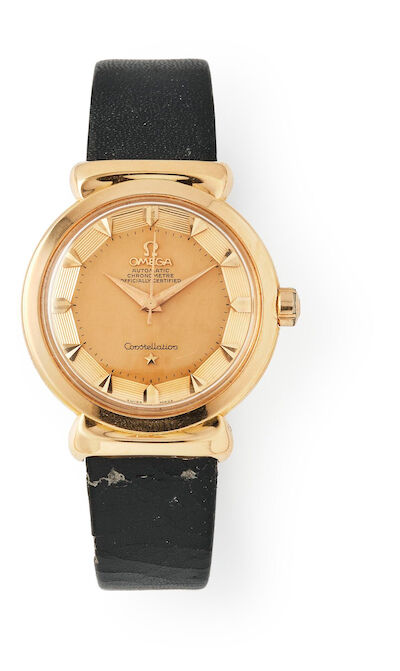 Omega: Constellation "Grand Luxe" of 18k gold, ref. 121.707. Mechanical movement with automatic winding, cal. 505. 1956.