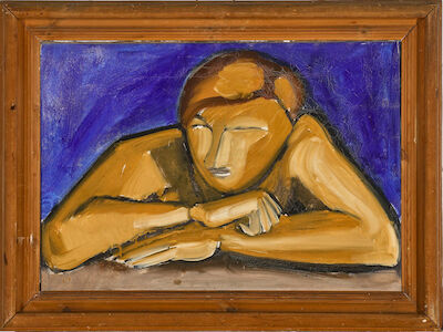 Asger Jorn: Untitled, c. 1936. Unsigned. Oil on canvas. 46 x 65 cm. Untitled, c. 1936. Unsigned. Oil on canvas. 46 x 65 cm.