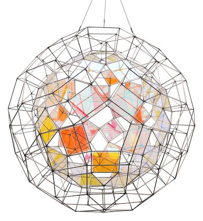 Olafur Eliasson: "The last square sphere", 2009. ed. 10/10. Square sphere with integrated colour effect filters. 70 x 70 x 70 cm. "The last square sphere", 2009. ed. 10/10. Square sphere with integrated colour effect filters. 70 x 70 x 70 cm.