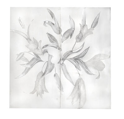Erik A. Frandsen: "Lilies in a Bouquet". Signed EAF 2005. 10. Engraving on stainless steel plate. 260 × 260 × 3 cm. Unframed. "Lilies in a Bouquet". Signed EAF 2005. 10. Engraving on stainless steel plate. 260 × 260 × 3 cm. Unframed.