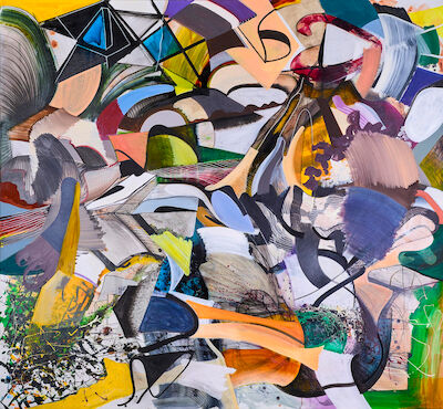 Lars Nørgård: "One shiny day", 2015. Signed, titled and dated on the reverse. Acrylic and oil on canvas. 250 x 270 cm. Unframed. "One shiny day", 2015. Signed, titled and dated on the reverse. Acrylic and oil on canvas. 250 x 270 cm. Unframed.