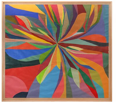 Chris Johanson: Untitled (Explosion), 2010. Unsigned. Acrylic on paper. Sheet size 203 x 201 cm. Untitled (Explosion), 2010. Unsigned. Acrylic on paper. Sheet size 203 x 201 cm.