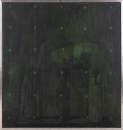 Kehnet Nielsen: "References". Signed on the reverse. Oil on canvas. 130 x 121 cm. "References". Signed on the reverse. Oil on canvas. 130 x 121 cm.