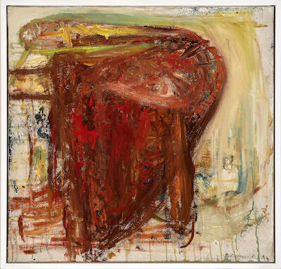 Peter Brandes: Untitled, Colombes. Signed P. Brandes 96; signed and dated on the reverse. Oil on canvas. 90 x 90 cm. Untitled, Colombes. Signed P. Brandes 96; signed and dated on the reverse. Oil on canvas. 90 x 90 cm.