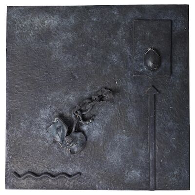 Jens-Flemming Sørensen: Relief. Signed Jens-Flemming Sørensen 2008. Bronze. 48 x 48 cm. Relief. Signed Jens-Flemming Sørensen 2008. Bronze. 48 x 48 cm.