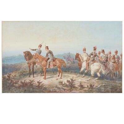 Orlando Norie (British, 1832-1901) Oxfordshire Yeomanry