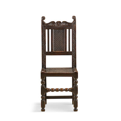 A James II panel back chair Late 17th century, possibly Yorkshire or Derbyshire