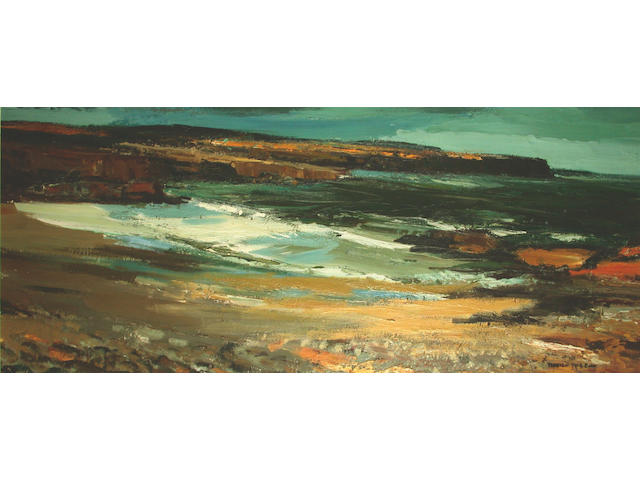 Donald McIntyre (British, b.1923) Dark Sea, Anglesey 70 x 163 cm.