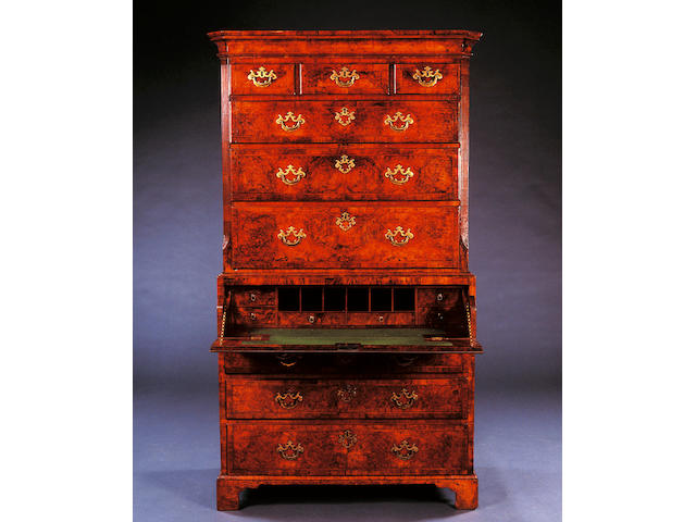 George II Chest on Secretaire Chest