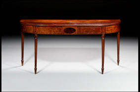 A late George III mahogany serving table