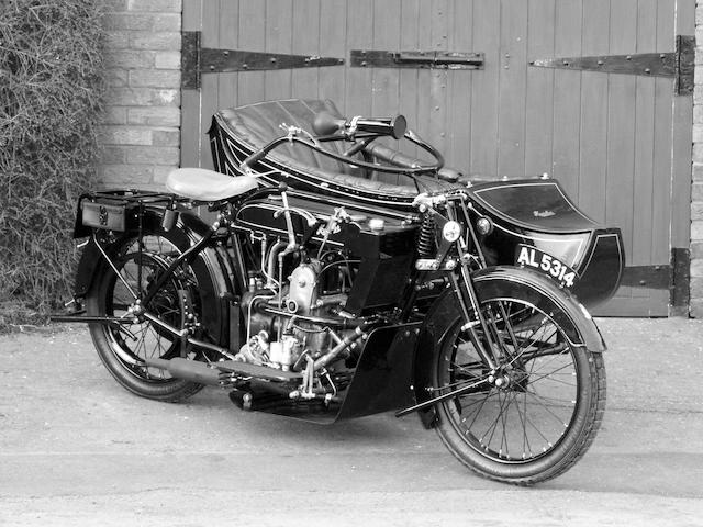 1918 Humber 6hp Water-Cooled Twin with Sidecar  Chassis no. H 3627 Engine no. 3616