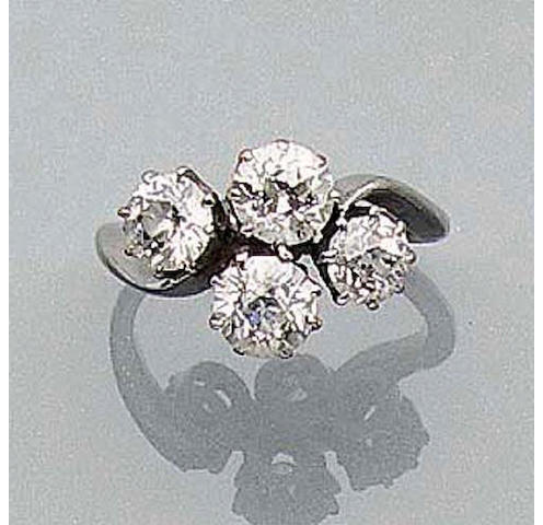 A Diamond Four-Stone Ring