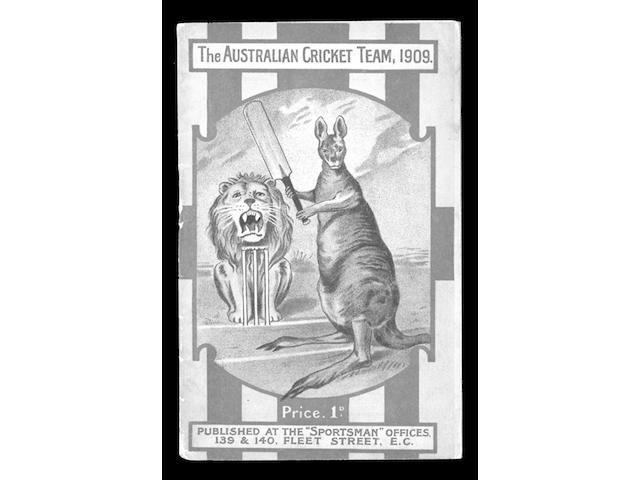 STANTON(H.V.L.) THE AUSTRALIAN CRICKET TEAM 1909,