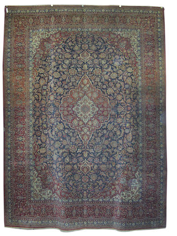 A Kashan carpet, Central Persia, 419cm x 312cm