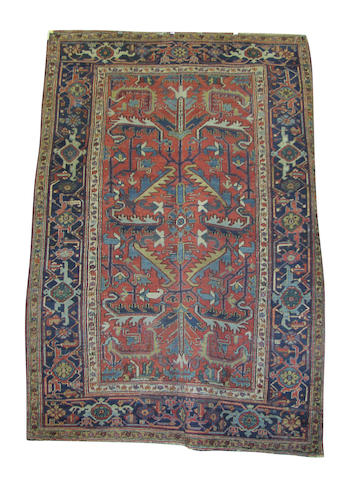 A Heriz Carpet, North West Persia, 9 ft 7 in x 6 ft 8 in (262 x 283 cm)