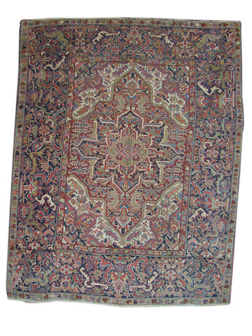 An unusual Heriz rug, North West Persia, 198cm x 150cm