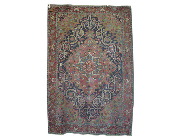 A Heriz carpet, North West Persia, 367cm x 255cm