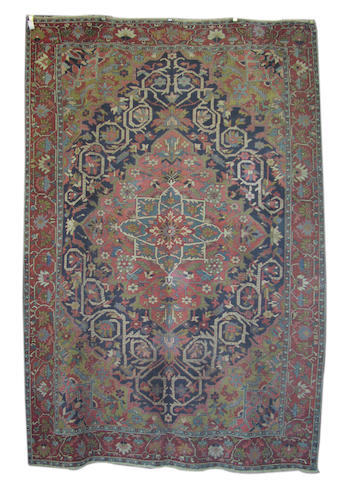 A Heriz carpet, North West Persia, 367cm x 255cm