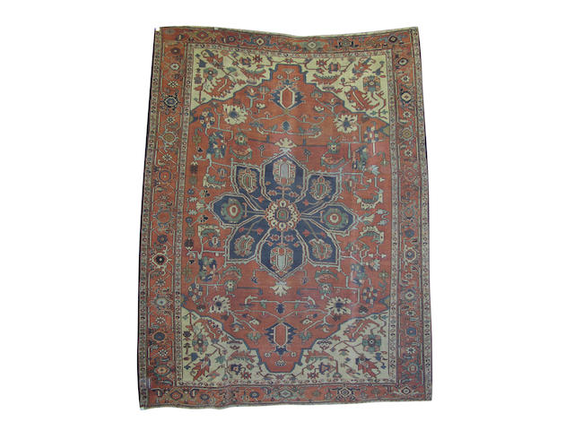 A Serapi carpet, Heriz district, North West Persia, 360cm x 280cm