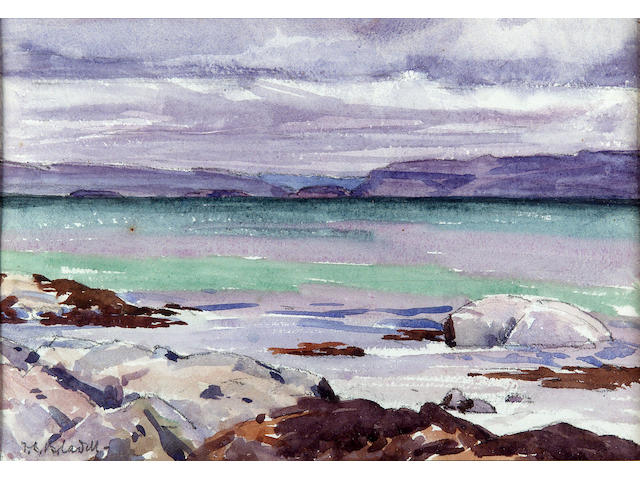 Francis Campbell Boileau Cadell R.S.A. R.S.W. (1883-1937) "Iona" 17cm x 24.5cm (6.5in. x 9.5in.)