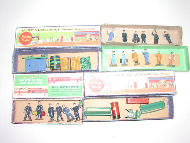 Hornby Series Railway Accessories and Staff (lot)