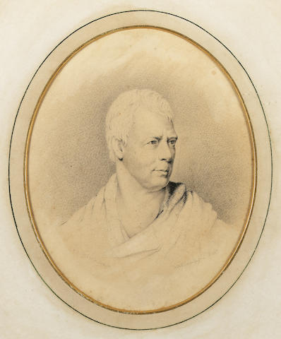 Attributed to W. A. Thompson , Sir Walter Scott (1771-1832), wearing Classical robes