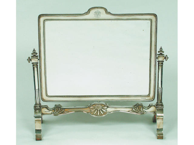 A George V swing dressing-table mirror, by Richard Burbridge, London 1913,