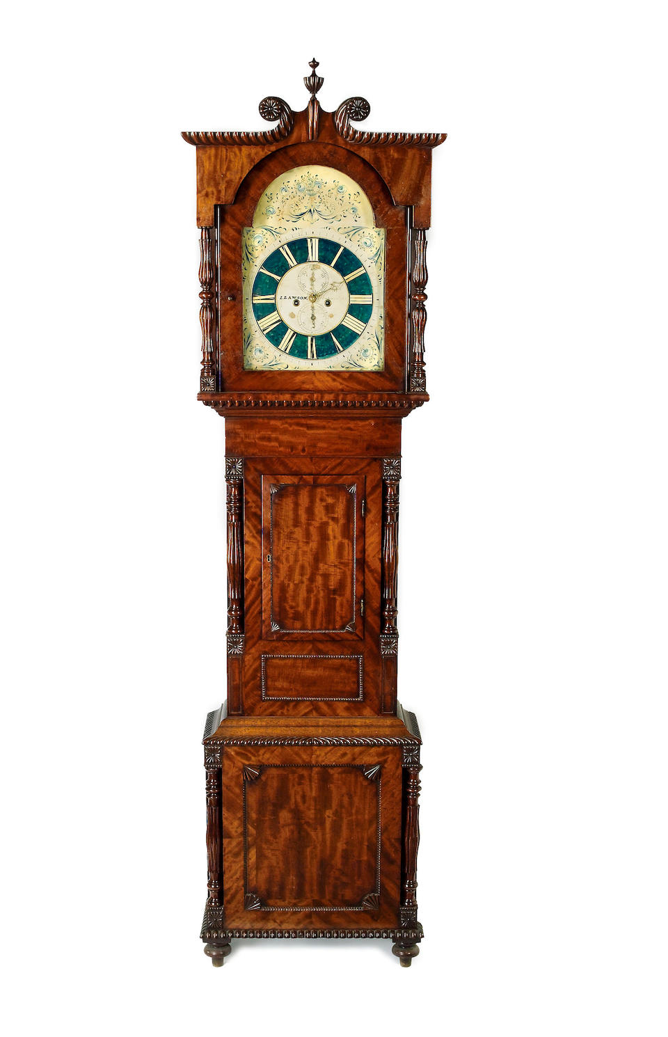 A mid 19th century large mahogany long case clock L.Lawson. Hudderfield