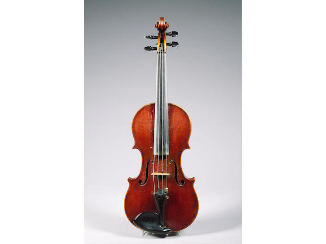 A fine and handsome English Violin by Benjamin Banks Sarum ca 1790, branded B.Banks Sarum on top blo