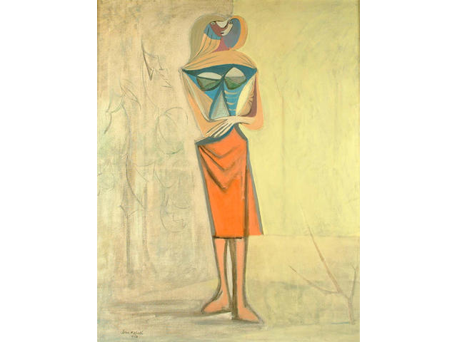 John Melville (British, 1902-1986) Standing Christ Figure 101 x 79 cm.