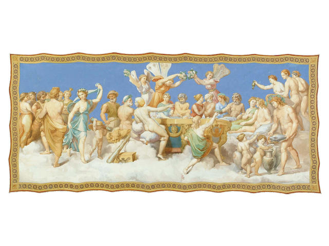Manner of Cipriani Mythological scenes 30.5 x 67 cm, (2).