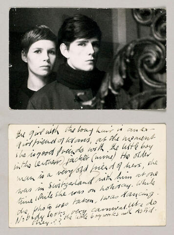 Bonhams Three Photographs Of Stuart Sutcliffe And Astrid Kirchherr Hamburg 1961 Astrid Party 9 X 14 Cm Stuart And Astrid 9 X 14 Cm Portrait 24 X 18 Cm 3 After