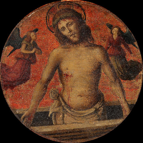 North Italian School, 15th Century The Resurrection of Christ 11 cm. (4 3/8 in.) diam.