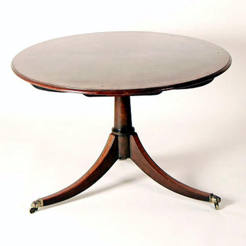 A Regency mahogany breakfast table, 146cm wide.