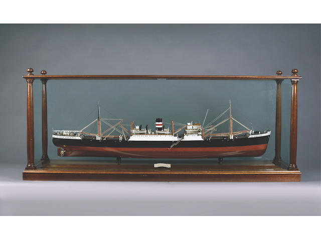 A Builder's Model of the SS BIOGRAPHER 1949