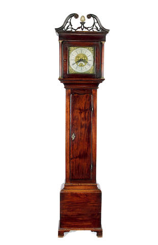 An 18th century mahogany 30 hour longcase clock Unsigned