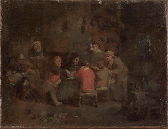 Sir David Wilkie R.A. (1785-1841) "The Card Players" 23cm x 30cm (9in. x 12in.)